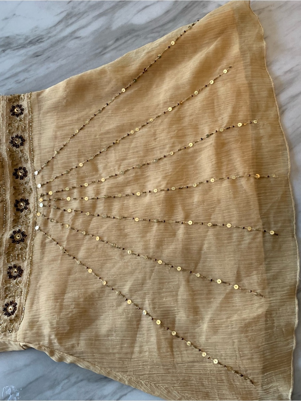 Rampage Gold Sequin Halter Top - Picture 6 of 9